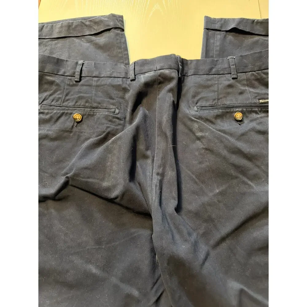 Men’s 40R Faconnable Navy dress pants